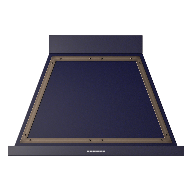 ILVE UANB36MBB Nostalgie Noblesse 36 inch Range Hood (Midnight Blue, Burnished)