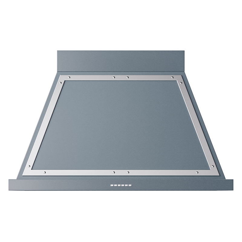 ILVE UANB40BGC Nostalgie Noblesse 40 inch Range Hood (Blue Grey, Chrome)