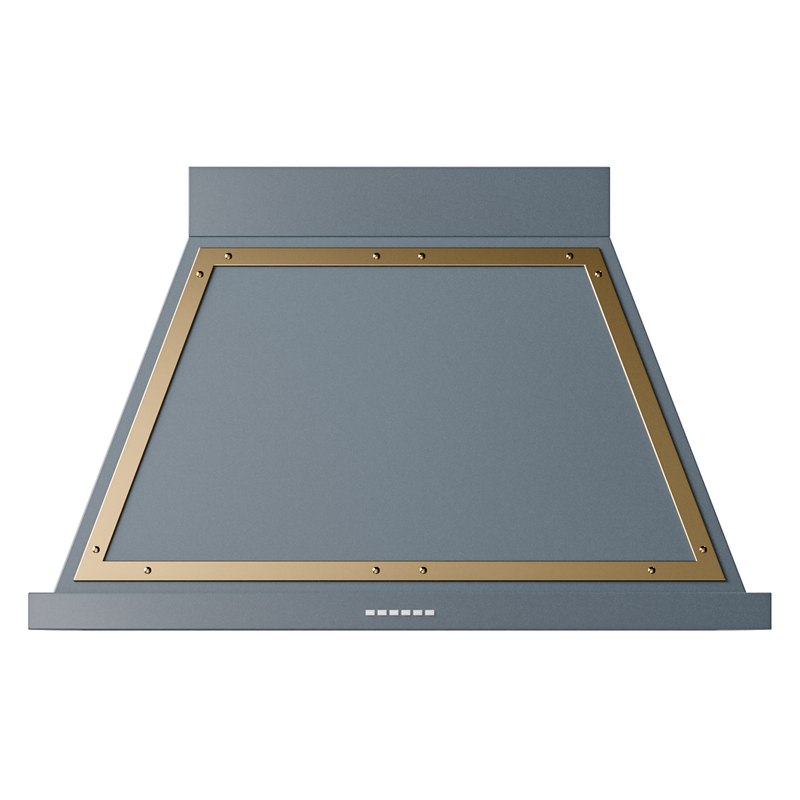 ILVE UANB40BGG Nostalgie Noblesse 40 inch Range Hood (Blue Grey, Brass)