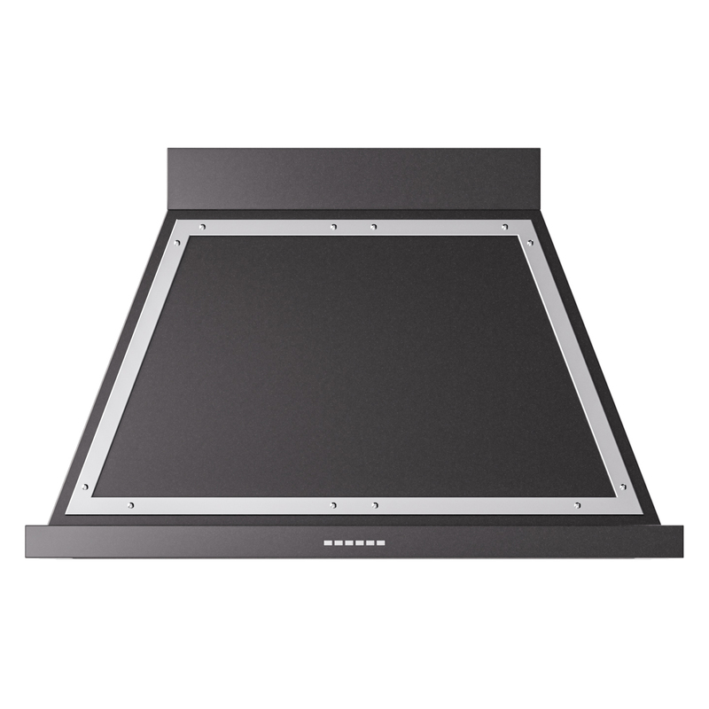 ILVE UANB40BKC Nostalgie Noblesse 40 inch Range Hood (Glossy Black, Chrome)