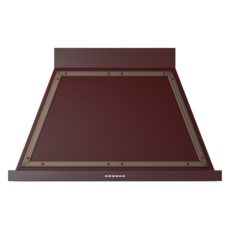 ILVE UANB40BUB Nostalgie Noblesse 40 inch Range Hood (Burgundy, Burnished)