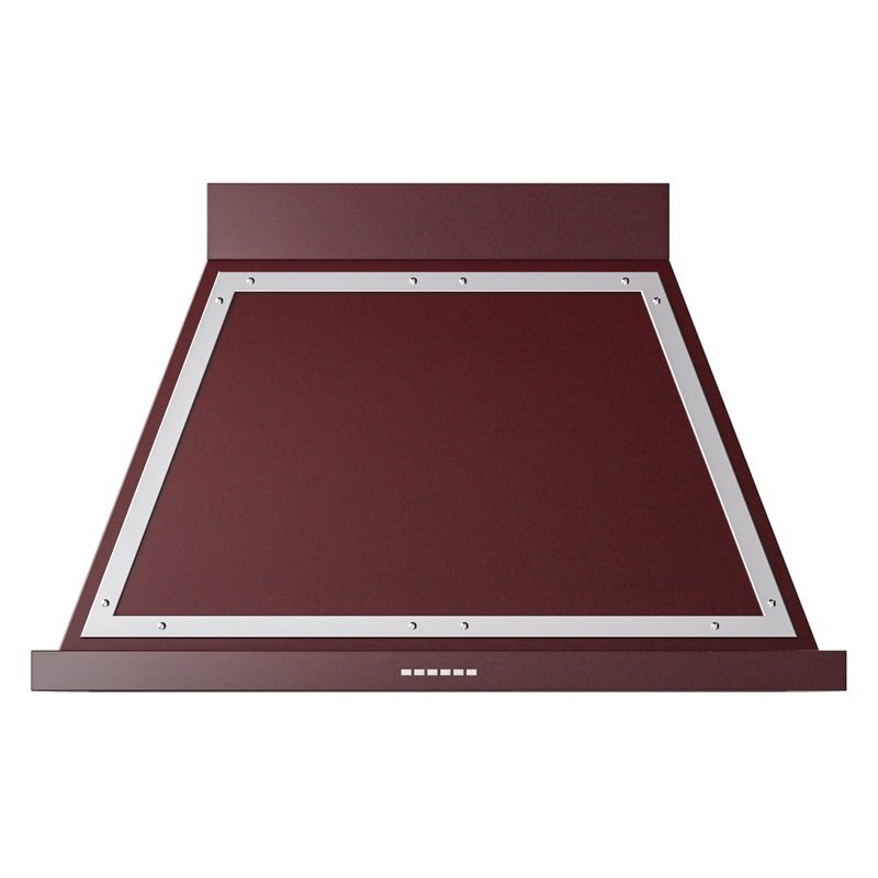 ILVE UANB40BUC Nostalgie Noblesse 40 inch Range Hood (Burgundy, Chrome)