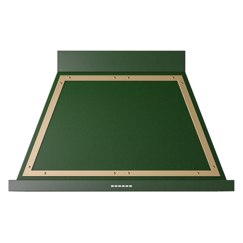ILVE UANB40EGG Nostalgie Noblesse 40 inch Range Hood (Emerald Green, Brass)
