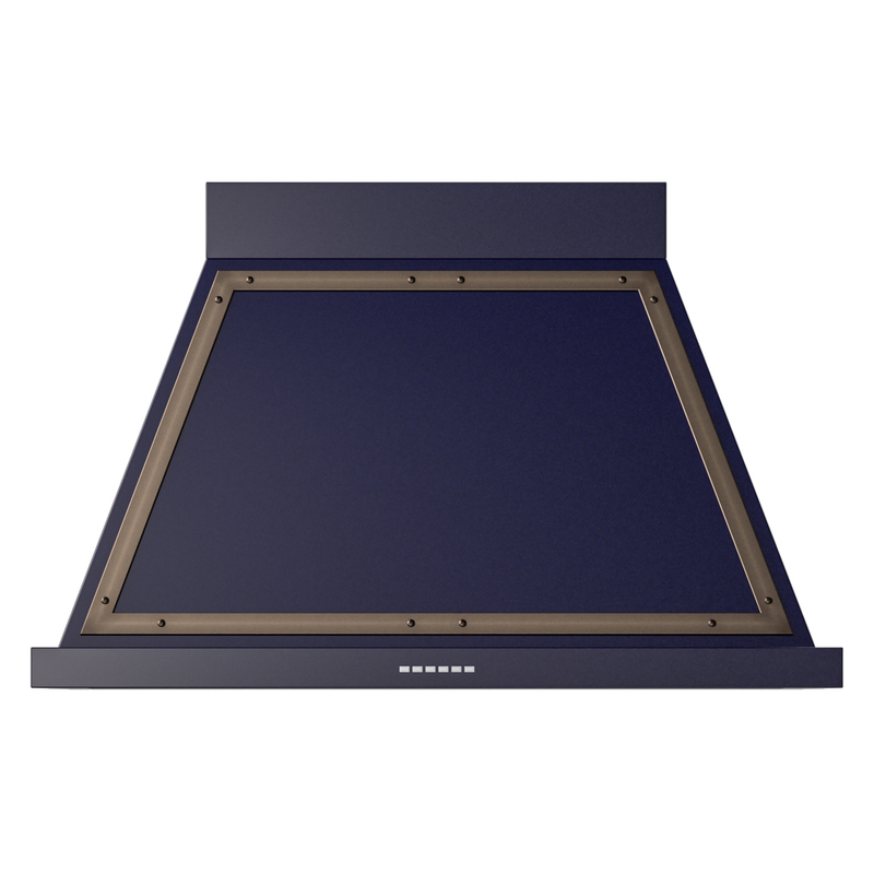 ILVE UANB40MBB Nostalgie Noblesse 40 inch Range Hood (Midnight Blue, Burnished)