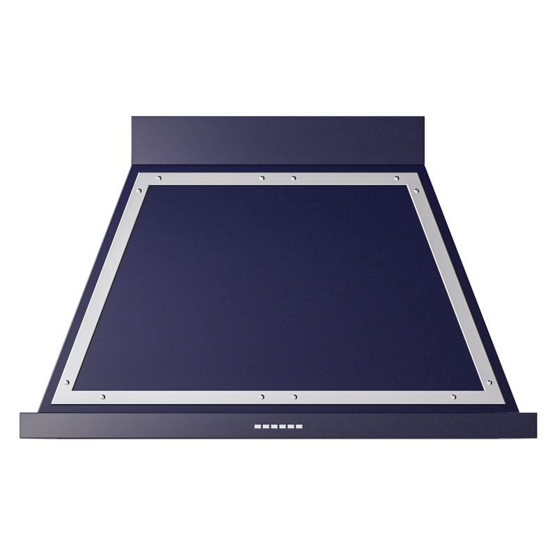 ILVE UANB40MBC Nostalgie Noblesse 40 inch Range Hood (Midnight Blue, Chrome)