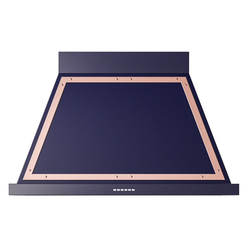 ILVE UANB40MBP Nostalgie Noblesse 40 inch Range Hood (Midnight Blue, Copper)