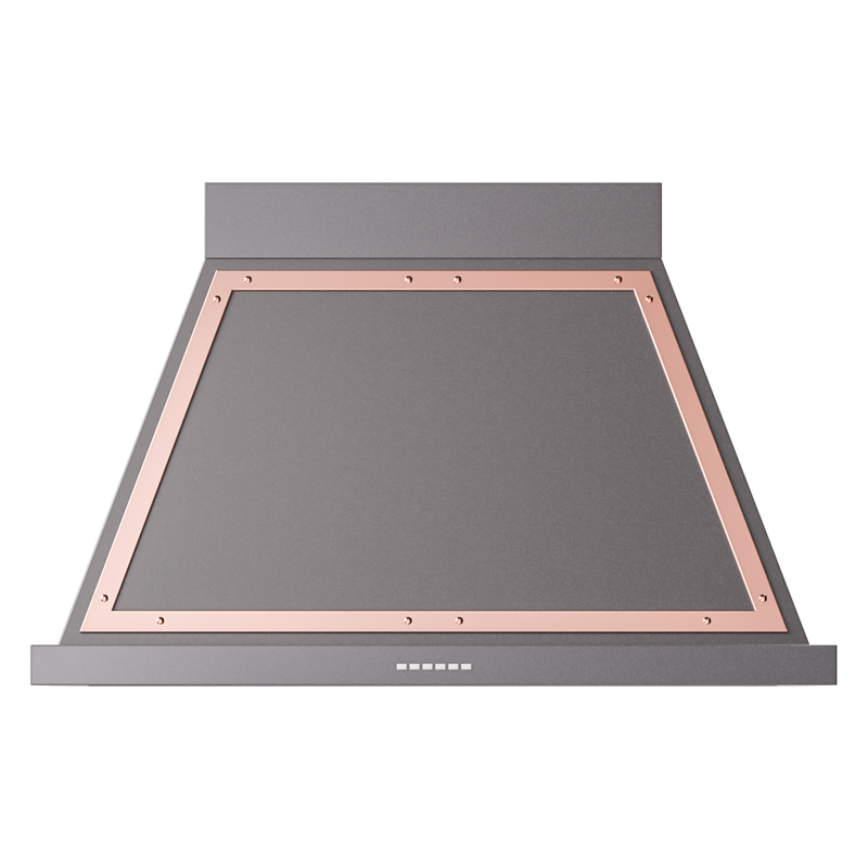 ILVE UANB40MGP Nostalgie Noblesse 40 inch Range Hood (Graphite Matte, Copper)