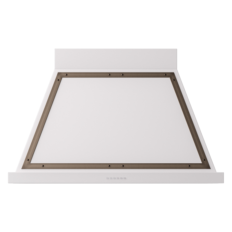 ILVE UANB40WHB Nostalgie Noblesse 40 inch Range Hood (White, Burnished)