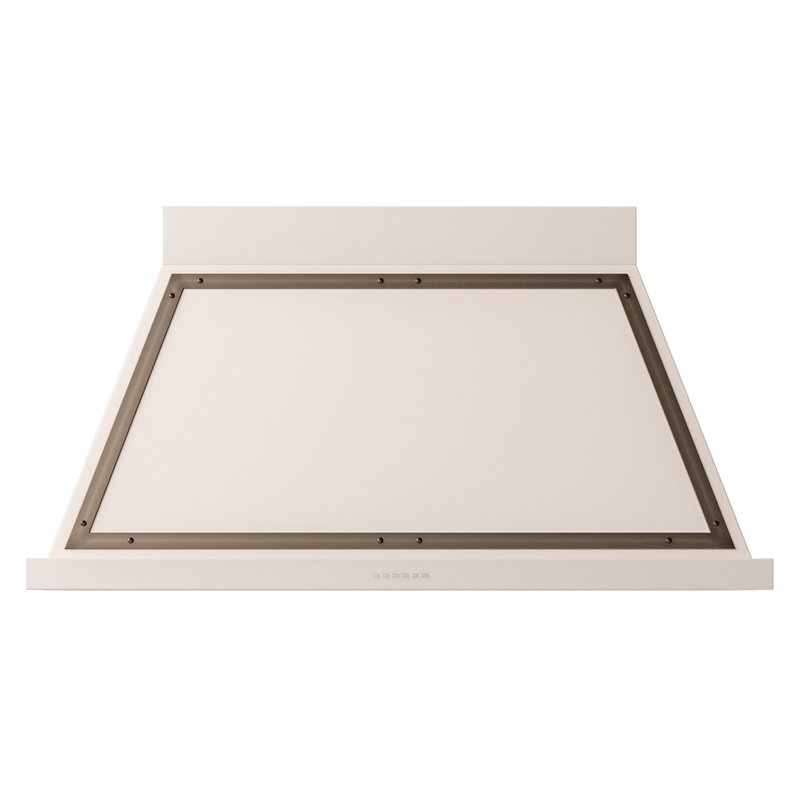 ILVE UANB48AWB Nostalgie II Noblesse 48 inch Range Hood (Antique White, Burnished)