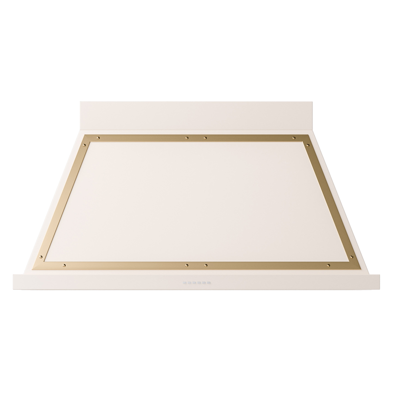 ILVE UANB48AWG Nostalgie II Noblesse 48 inch Range Hood (Antique White, Brass)
