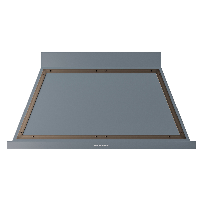 ILVE UANB48BGB Nostalgie II Noblesse 48 inch Range Hood (Blue Grey, Burnished)