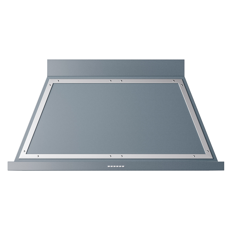 ILVE UANB48BGC Nostalgie II Noblesse 48 inch Range Hood (Blue Grey, Chrome)