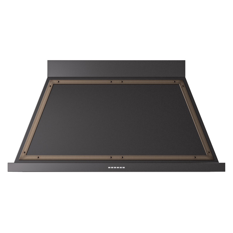 ILVE UANB48BKB Nostalgie II Noblesse 48 inch Range Hood (Glossy Black, Burnished)