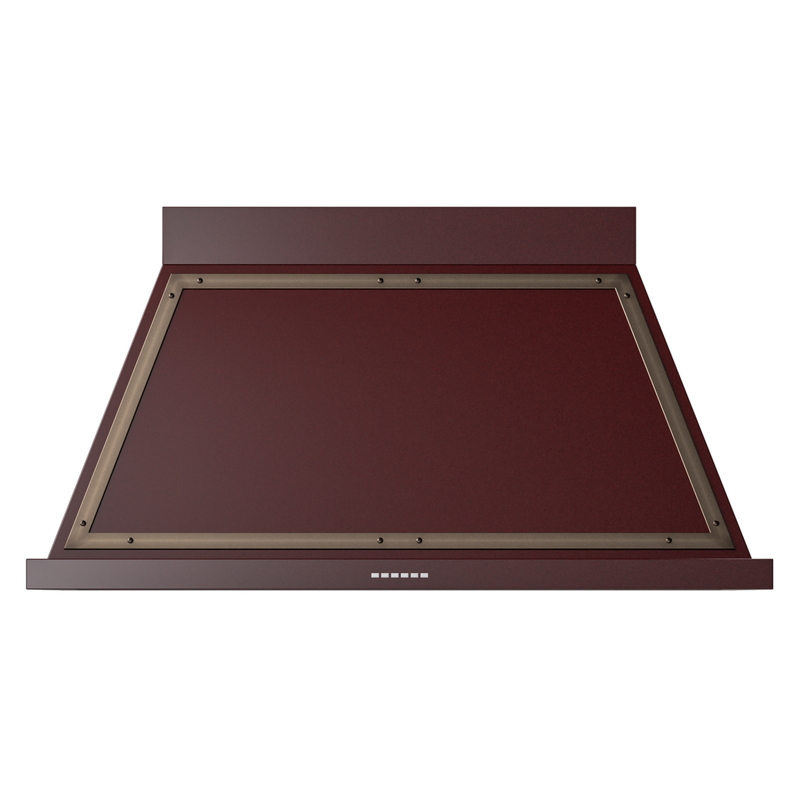 ILVE UANB48BUB Nostalgie II Noblesse 48 inch Range Hood (Burgundy, Burnished)