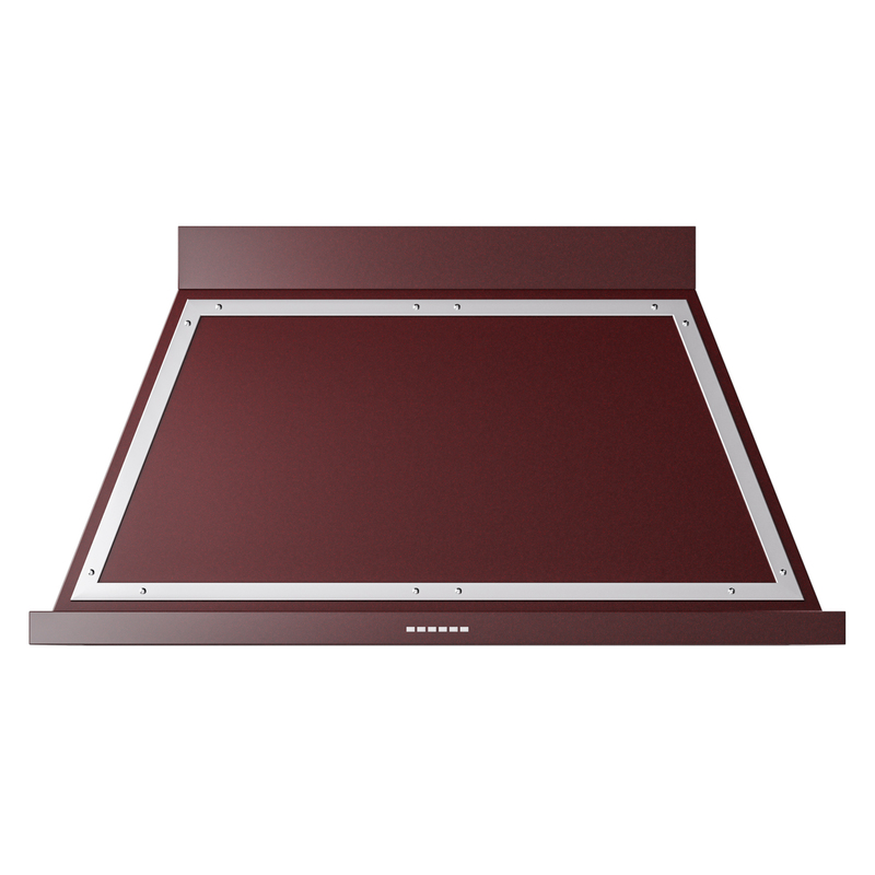ILVE UANB48BUC Nostalgie II Noblesse 48 inch Range Hood (Burgundy, Chrome)