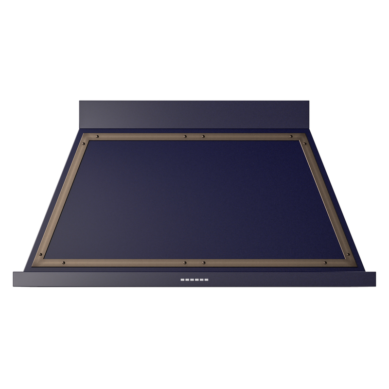 ILVE UANB48MBB Nostalgie II Noblesse 48 inch Range Hood (Midnight Blue, Burnished)