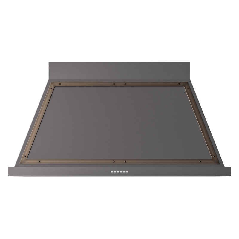 ILVE UANB48MGB Nostalgie II Noblesse 48 inch Range Hood (Graphite Matte, Burnished)