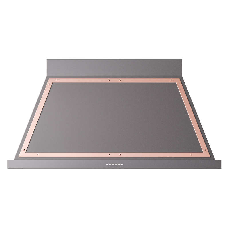 ILVE UANB48MGP Nostalgie II Noblesse 48 inch Range Hood (Graphite Matte, Copper)