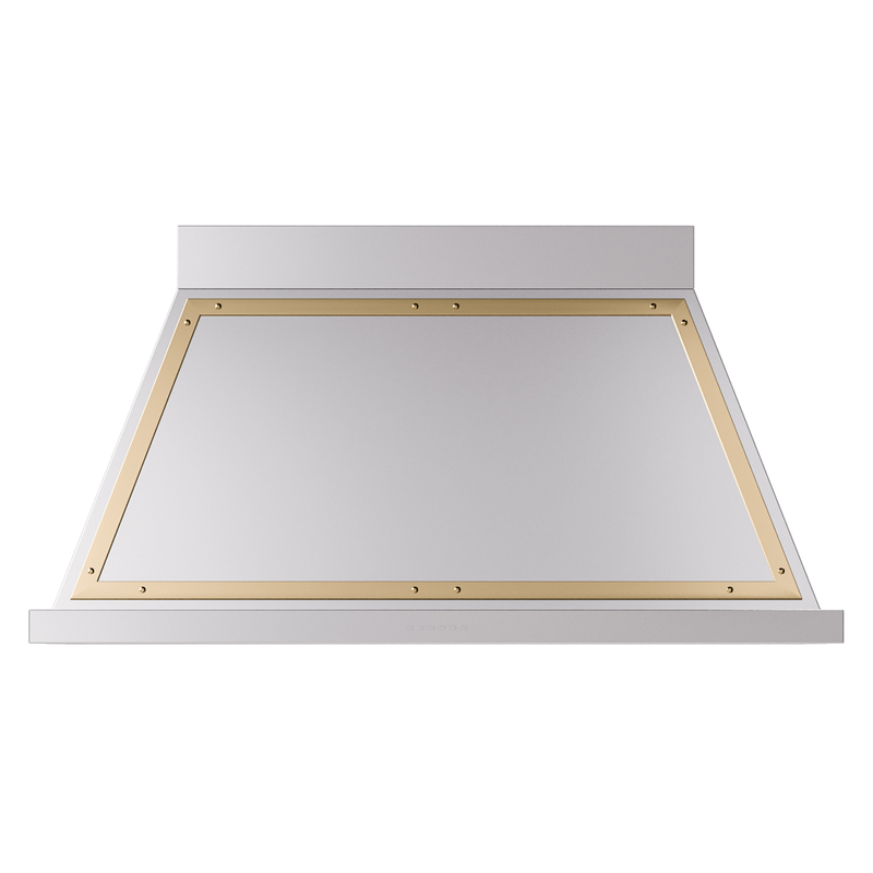 ILVE UANB48SSG Nostalgie II Noblesse 48 inch Range Hood (Stainless Steel, Brass)