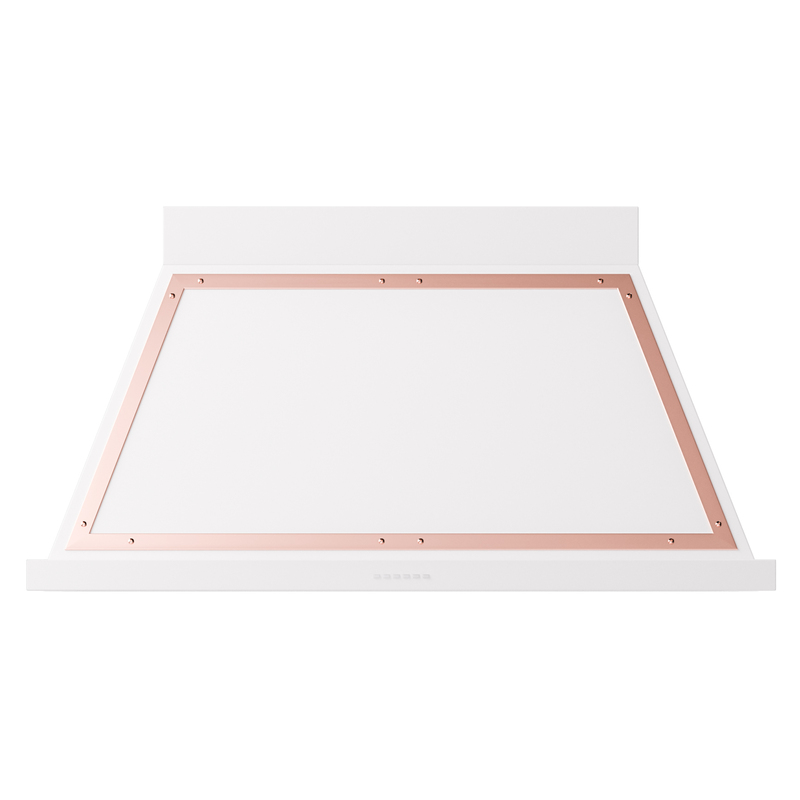 ILVE UANB48WHP Nostalgie II Noblesse 48 inch Range Hood (White, Copper)