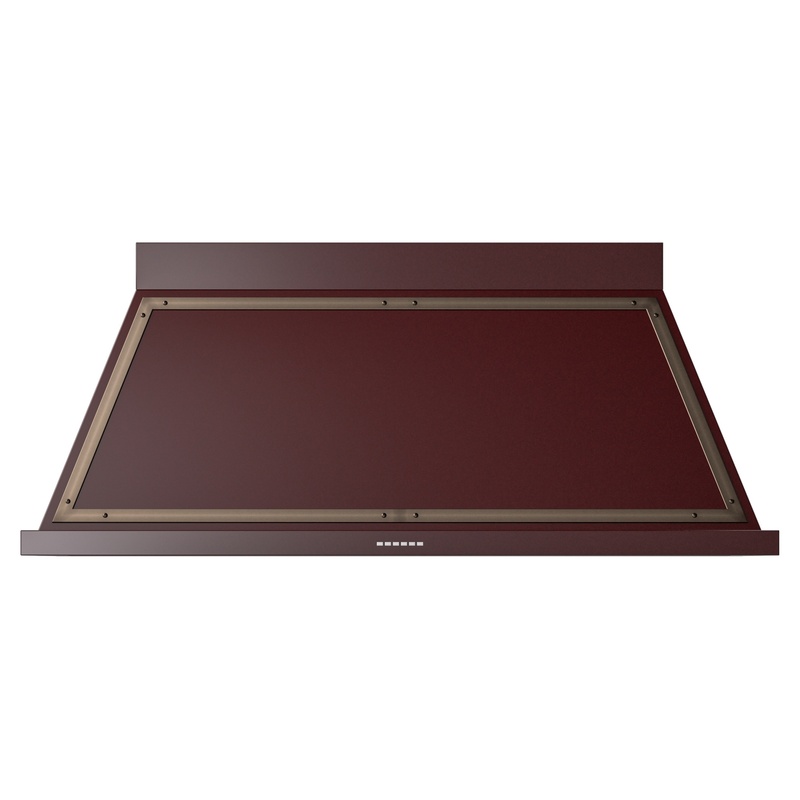 ILVE UANB60BUB Nostalgie Noblesse 60 inch Range Hood (Burgundy, Burnished)