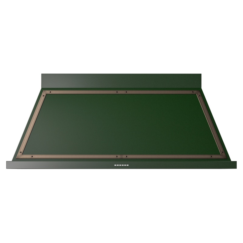 ILVE UANB60EGB Nostalgie Noblesse 60 inch Range Hood (Emerald Green, Burnished)