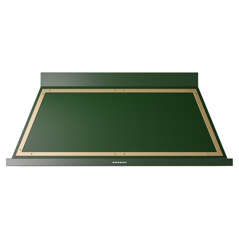 ILVE UANB60EGG Nostalgie Noblesse 60 inch Range Hood (Emerald Green, Brass)