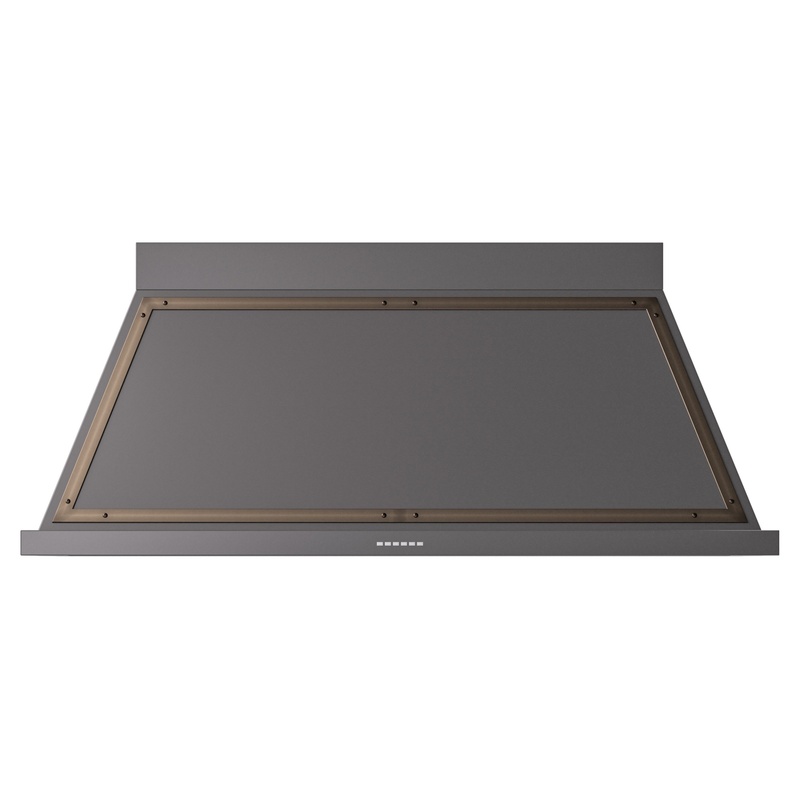 ILVE UANB60MGB Nostalgie Noblesse 60 inch Range Hood (Graphite Matte, Burnished)