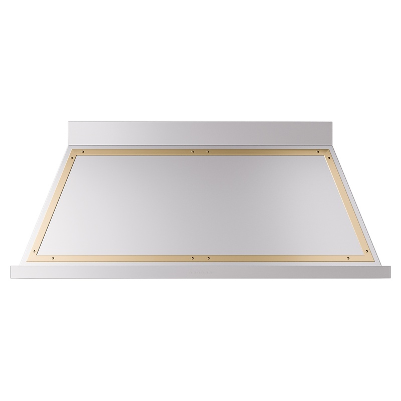 ILVE UANB60SSG Nostalgie Noblesse 60 inch Range Hood (Stainless Steel, Brass)