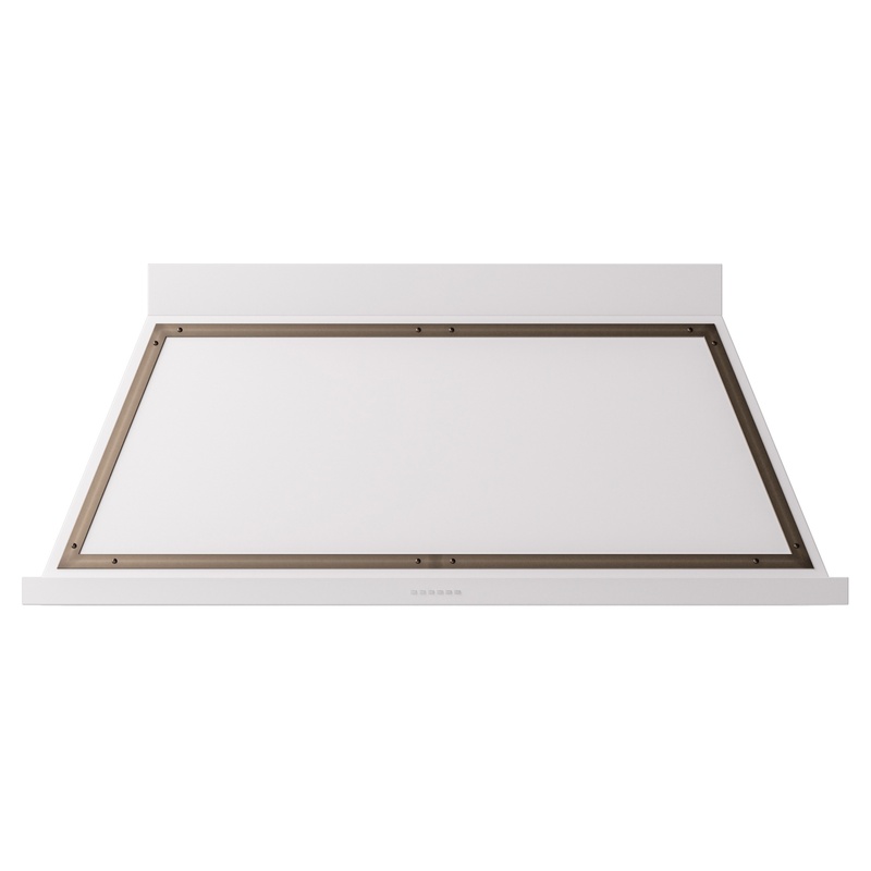 ILVE UANB60WHB Nostalgie Noblesse 60 inch Range Hood (White, Burnished)