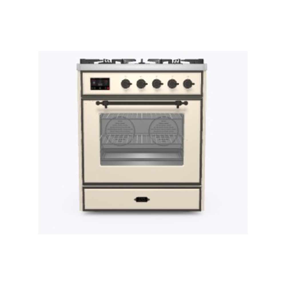 ILVE_UM30DNE3AWB_Majestic_II_30"_Dual_Fuel_Range_Front_View