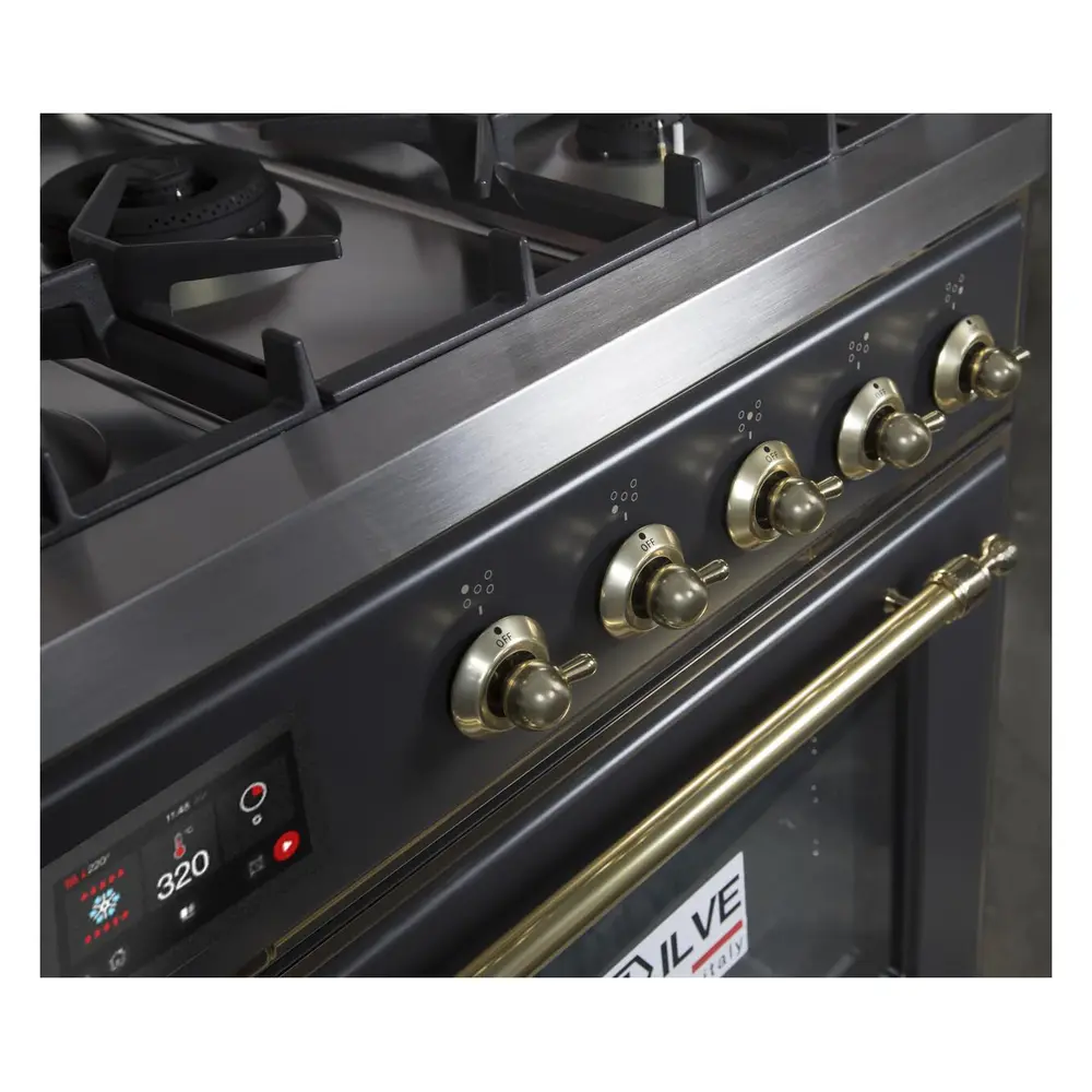 ILVE_UM30DNE3MGB_Majestic_II_30"_Dual_Fuel_Range_knobs