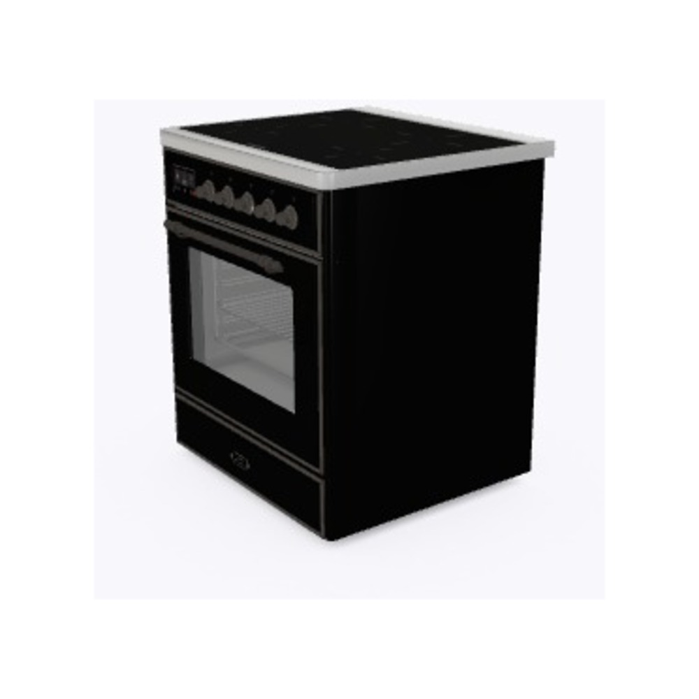 ILVE_UMI30NE3BKB_Majestic_II_30"_Induction_Range_Right_Angle