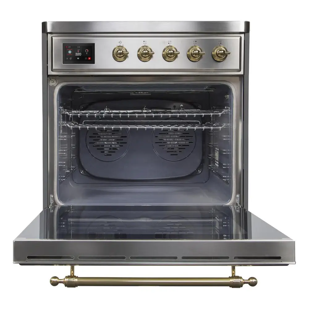 ILVE_UMI30NE3SSG_Majestic_II_30"_Induction_Range_oven_opened
