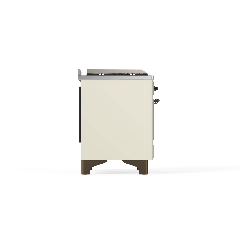 ILVE_UM09FDNS3AWBLP_Majestic_II_36"_Dual_Fuel_Range_Left_Angle