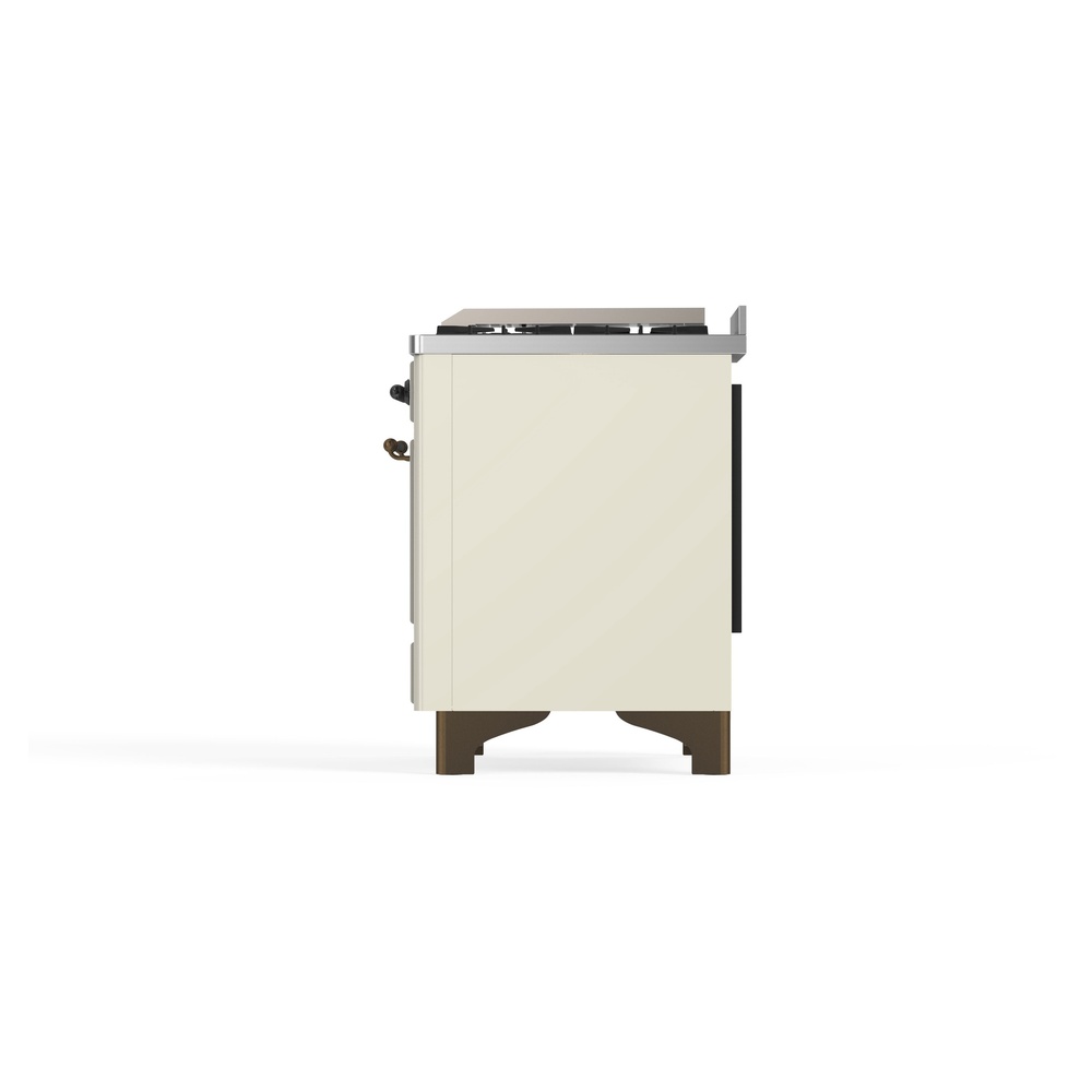ILVE_UM09FDNS3AWBLP_Majestic_II_36"_Dual_Fuel_Range_Right_Angle