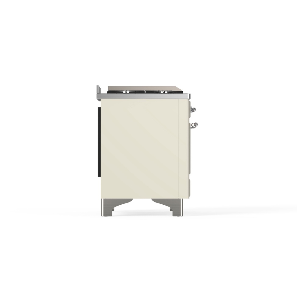 ILVE_UM09FDNS3AWCLP_Majestic_II_36"_Dual_Fuel_Range_Left_Angle