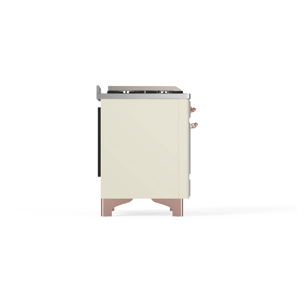 ILVE_UM09FDNS3AWPLP_Majestic_II_36"_Dual_Fuel_Range_Left_Angle