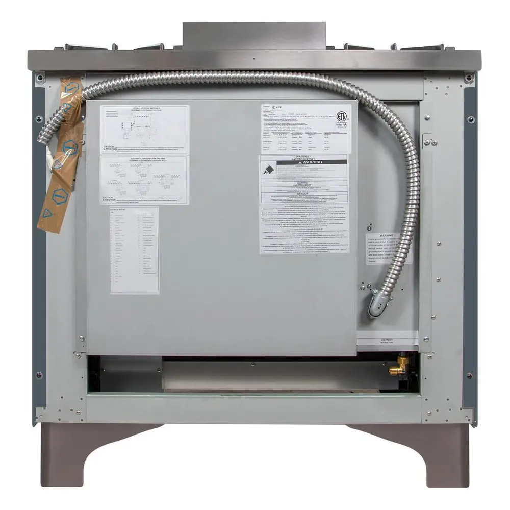ILVE_UM09FDNS3BGBLP_Majestic_II_36"_Dual_Fuel_Range_rear_view