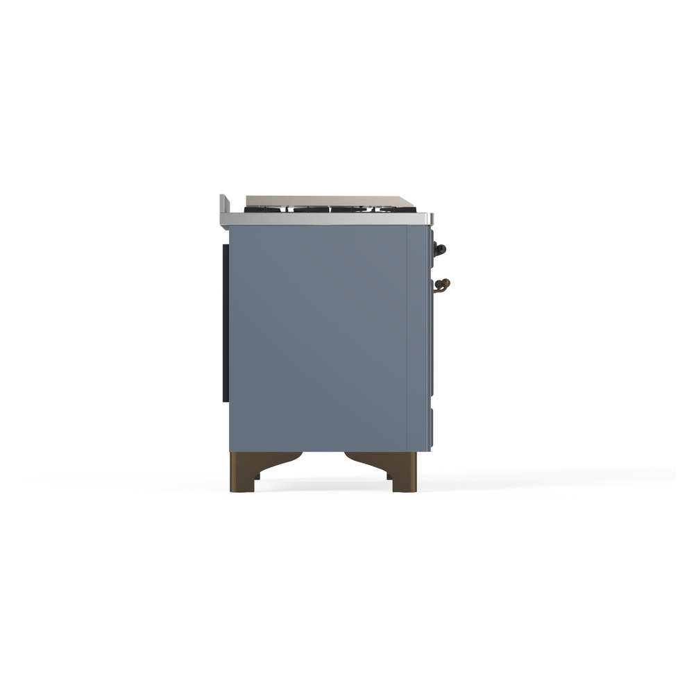 ILVE_UM09FDNS3BGB_Majestic_II_36"_Dual_Fuel_Range_left_side