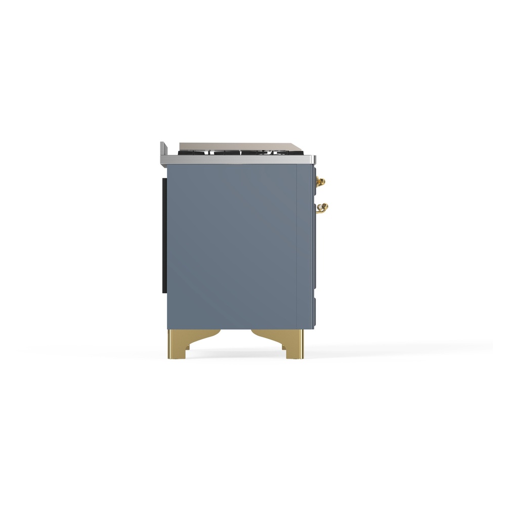 ILVE_UM09FDNS3BGG_Majestic_II_36_Dual_Fuel_Range_Left_Angle