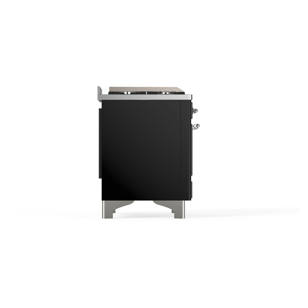 ILVE_UM09FDNS3BKC_Majestic_II_36"_Dual_Fuel_Range_left_side