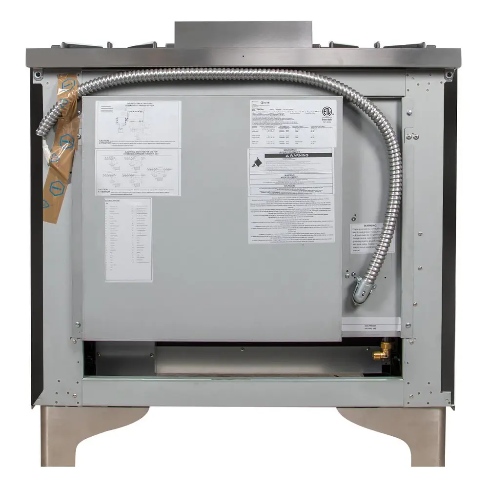 ILVE_UM09FDNS3BKC_Majestic_II_36"_Dual_Fuel_Range_rear_view
