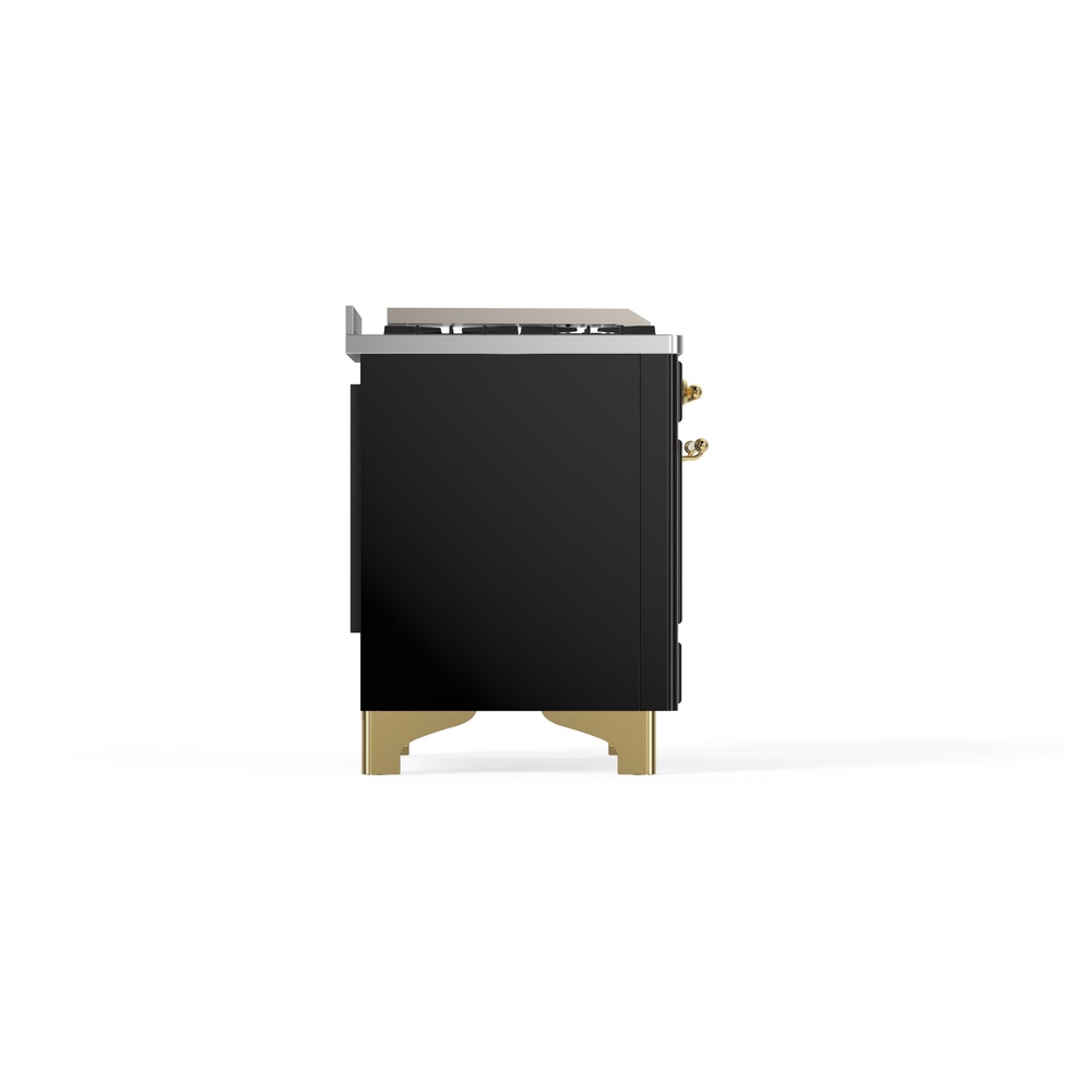 ILVE_UM09FDNS3BKG_Majestic_II_36_Dual_Fuel_Range_Left_Angle