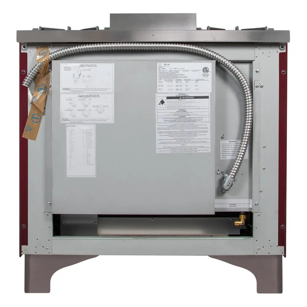 ILVE_UM09FDNS3BUB_Majestic_II_36"_Dual_Fuel_Range_rear_view