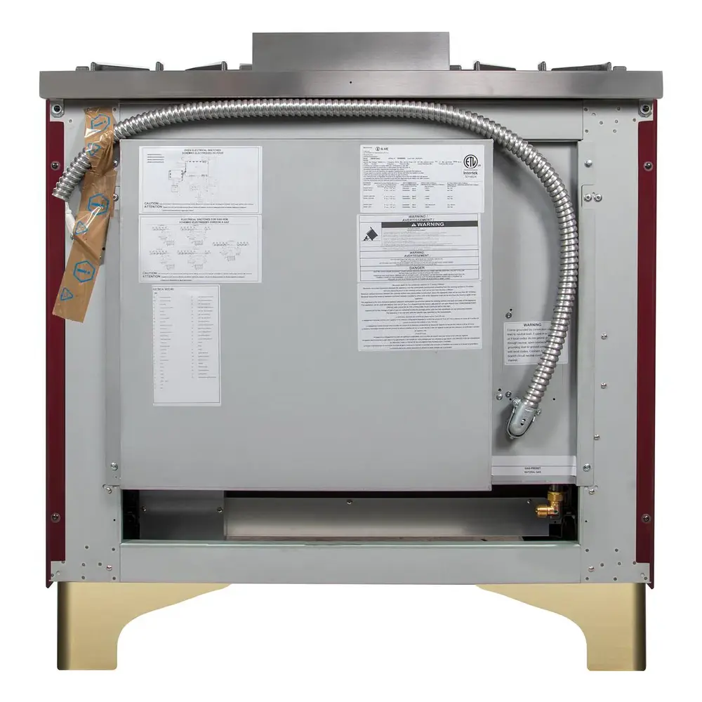 ILVE_UM09FDNS3BUG_Majestic_II_36"_Dual_Fuel_Range_rear_view