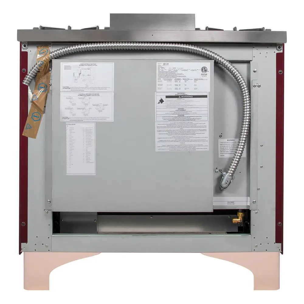 ILVE_UM09FDNS3BUBLP_Majestic_II_36"_Dual_Fuel_Range_rear_view