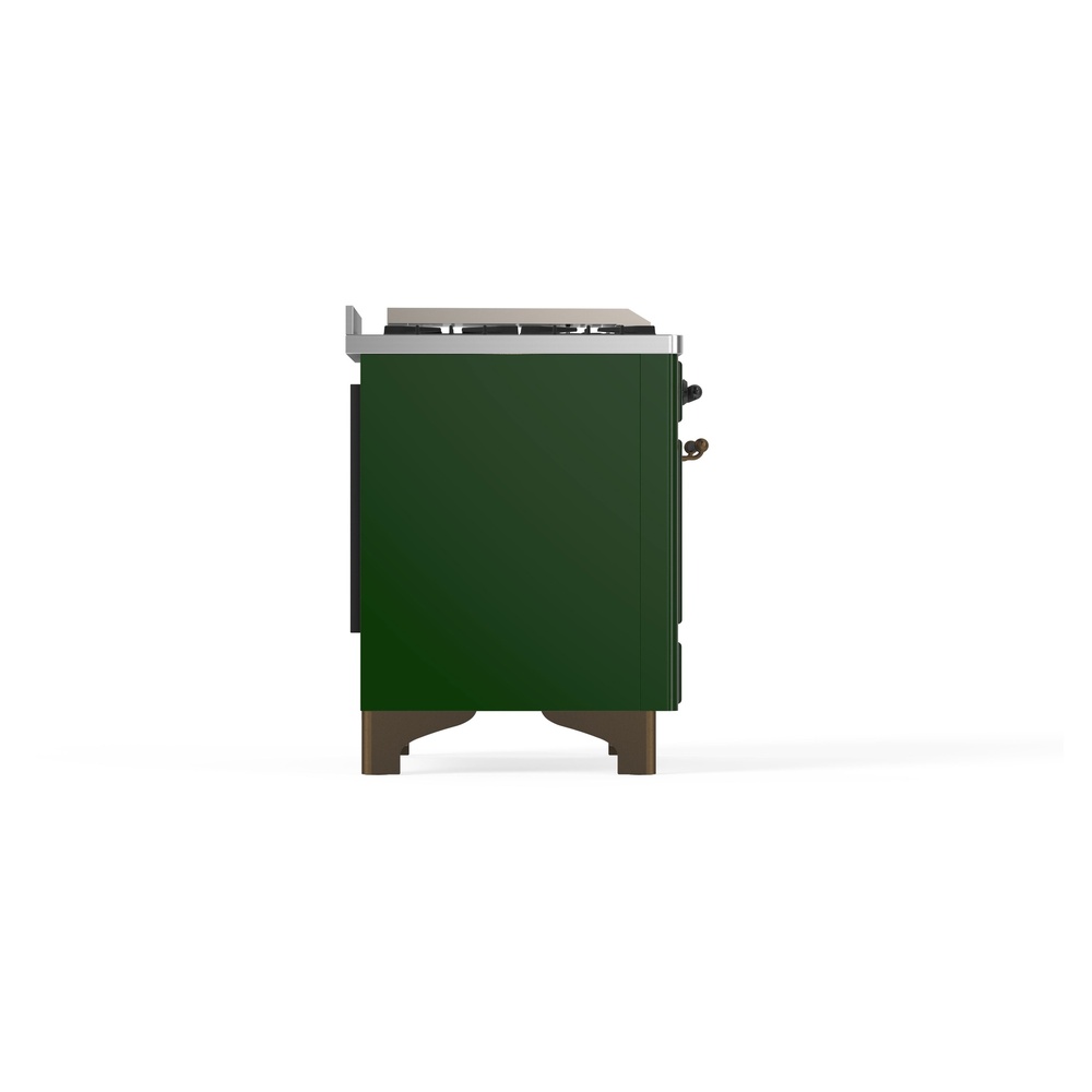 ILVE_UM09FDNS3EGBLP_Majestic_II_36"_Dual_Fuel_Range_Left_Angle