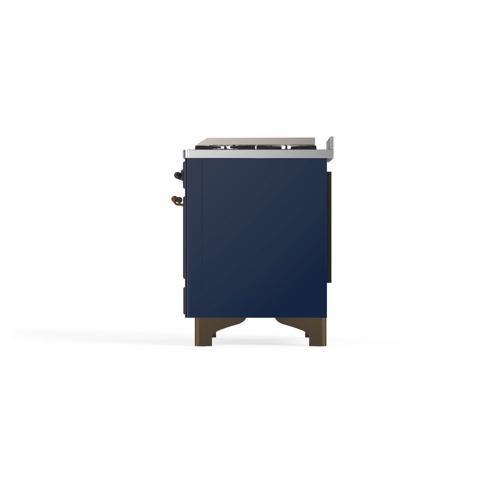 ILVE_UM09FDNS3MBB_Majestic_II_36"_Dual_Fuel_Range_Right_Angle