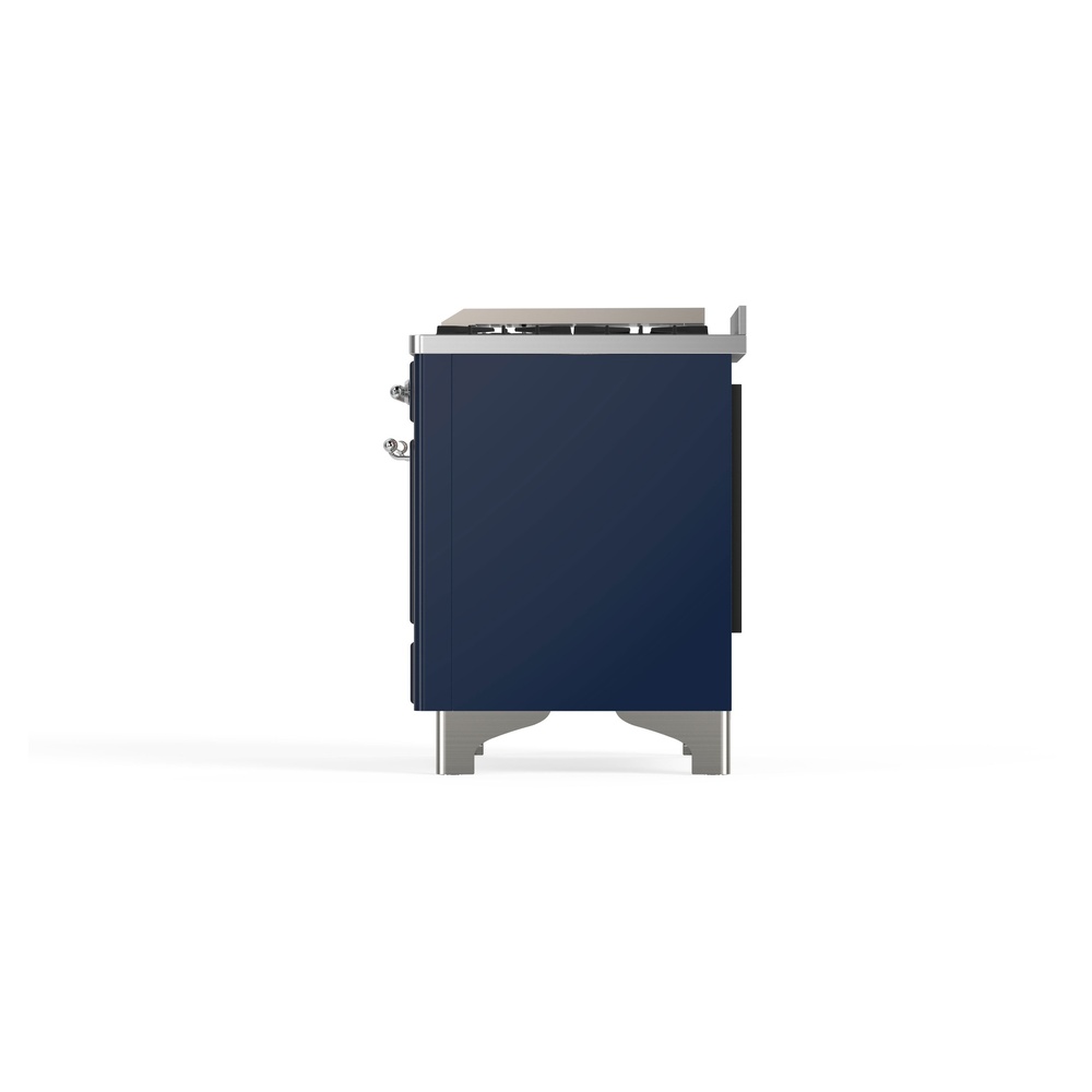 ILVE_UM09FDNS3MBCLP_Majestic_II_36"_Dual_Fuel_Range_Right_Angle
